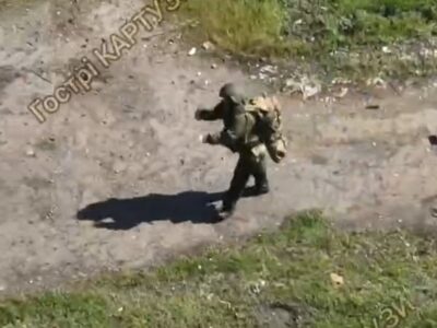 Дронарі зафільмували «шаманський» танець окупанта  