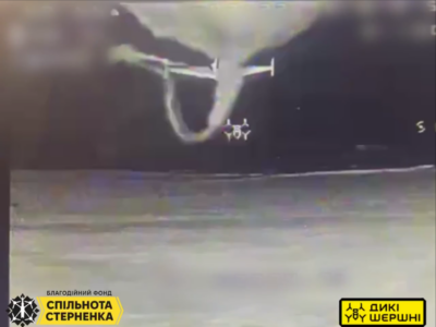 З’явилося перше відео ураження «Шахеда» нашими дронами-перехоплювачами  