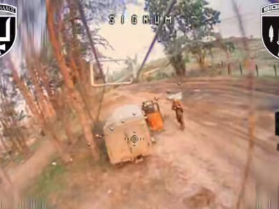 Дрон-«акробат»: наш пілот «пірнув» під антидронову сітку, щоб дістати ворожу «буханку»  