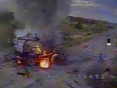 Прикордонники продемонстрували, наскільки яскраво палають ворожі «буханки» та вантажівки  