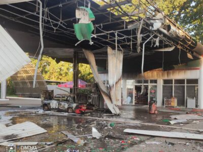 Росія вдарила по автозаправній станції на Сумщині  