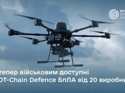 Асортимент дронів в DOT-Chain Defence: тепер військовим доступні БПЛА від 20 виробників  