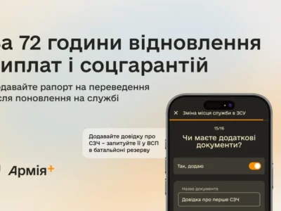 Повернутися із СЗЧ за спрощеною процедурою через Армія+ можна до 30 серпня: нагадуємо алгоритм  