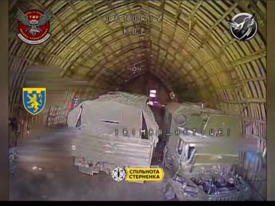 Дві стіни не рятують — на Сумщині вразили приховану в ангарі вантажівку росіян та їхній бліндаж  