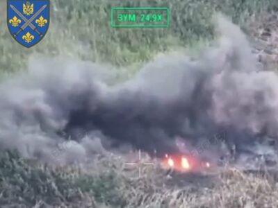 Фокус зі зникненням: окупант розлетівся після зустрічі з дроном 155-ї бригади  