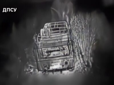 На Вовчанському напрямку дрони «Форпосту» влаштовують засідки на ворожу техніку  