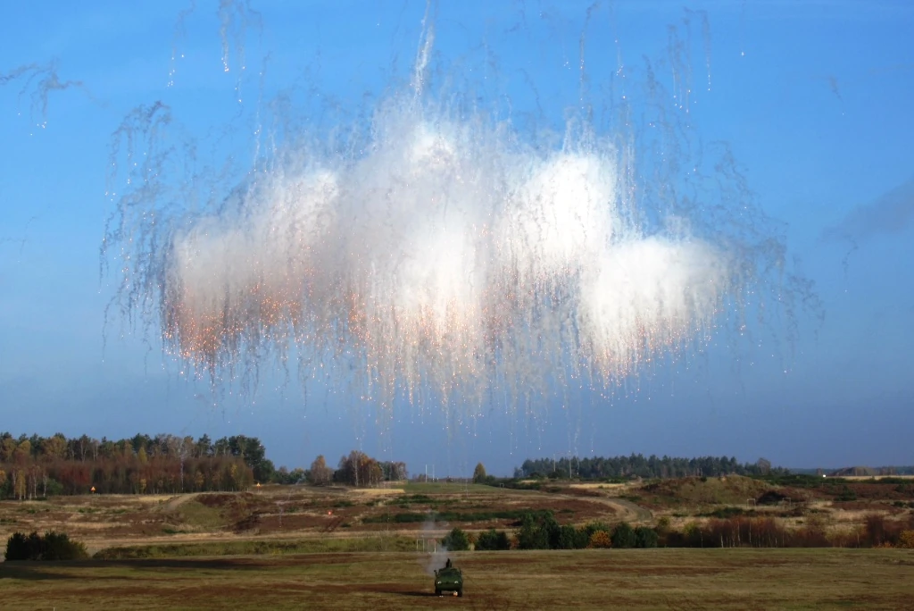 Постановка димової завіси Rapid Obscuring System. Фото: Rheinmetall