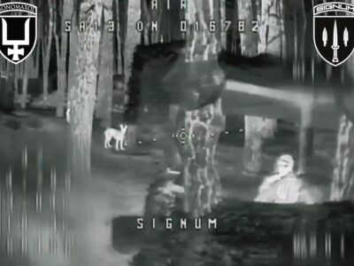 Завітав у гості — під час нічного рейду дрон залетів на позиції окупантів  