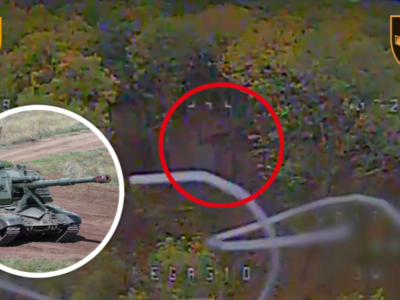 Велика гармата проти маленького FPV: Залізна бригада ліквідувала ворожі САУ  