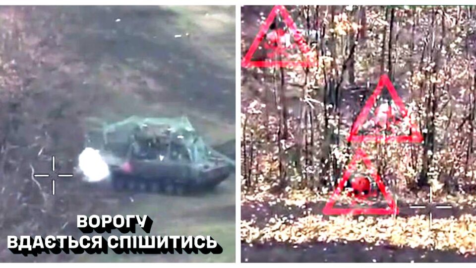 Десантники показали відбиття ворожого штурму в районі Добропілля очима своїх пілотів