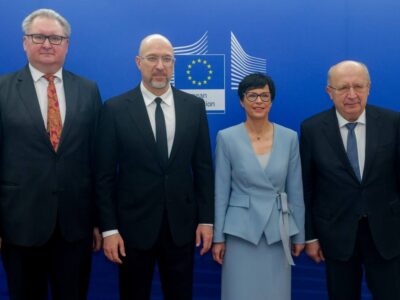 Міністр оборони обговорив з єврокомісарами фінансування сектору оборони та ініціативу «Стіна дронів»  
