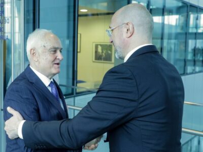 Денис Шмигаль зустрівся на полях «Рамштайна» з міністром національної оборони Болгарії