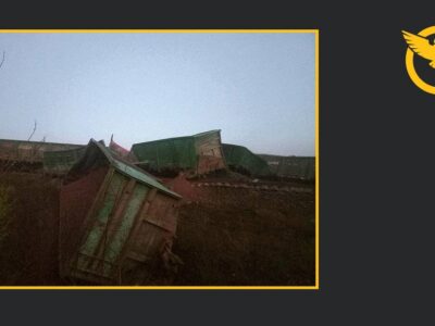 Рух опору пустив під укіс військовий потяг окупантів під Токмаком — ГУР