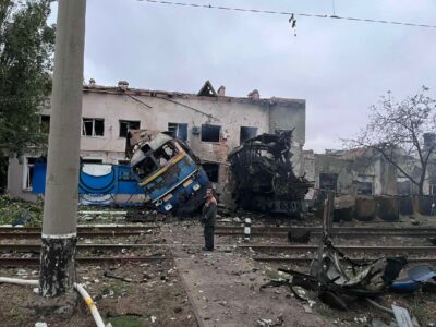 Росія вдарила по депо Укрзалізниці в Одесі  