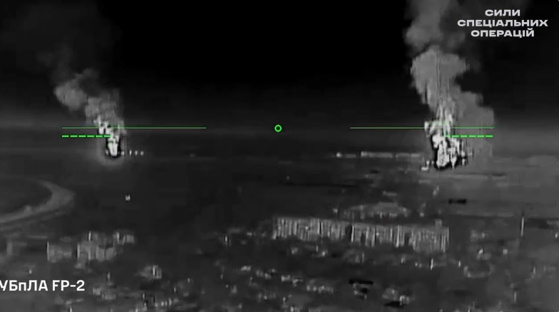 Як горіла нафтобаза: ССО опублікували кадри ураження об’єктів ворога в Криму  