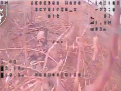 Сховався у купі гілок — на Куп’янському напрямку окупанти шукають нові можливості маскування  