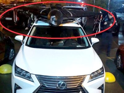 «Шахед» на даху авто: у Києві поліція вилучила у чоловіка ворожий БПЛА  