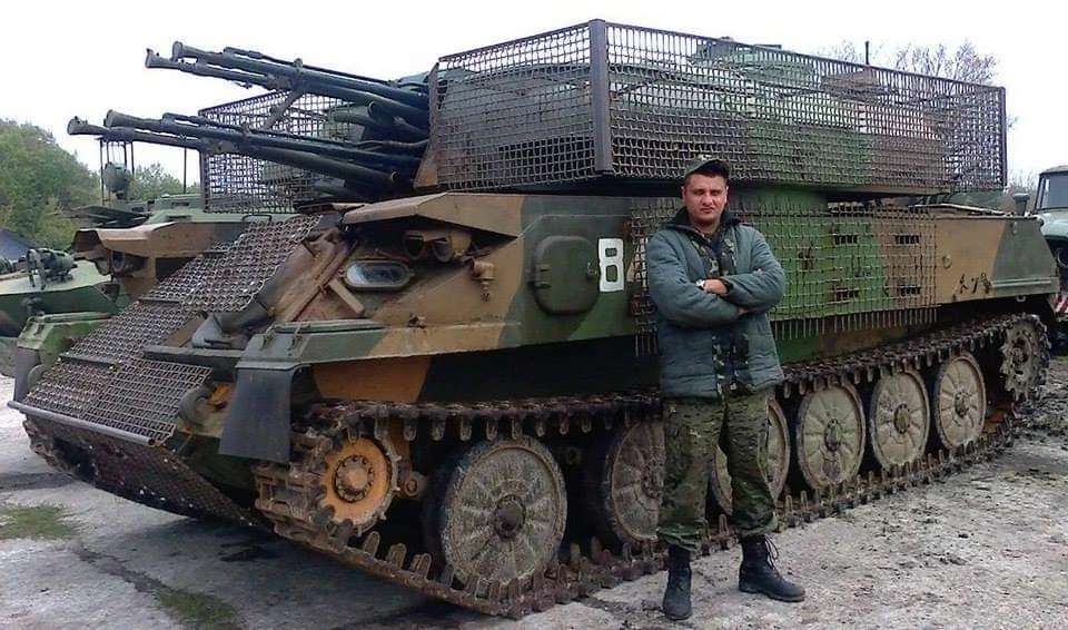 ЗСУ-23-4 однієї з мотопіхотних бригад з протикумулятивними екранами. 2015 р. Фото: fbcdn.net