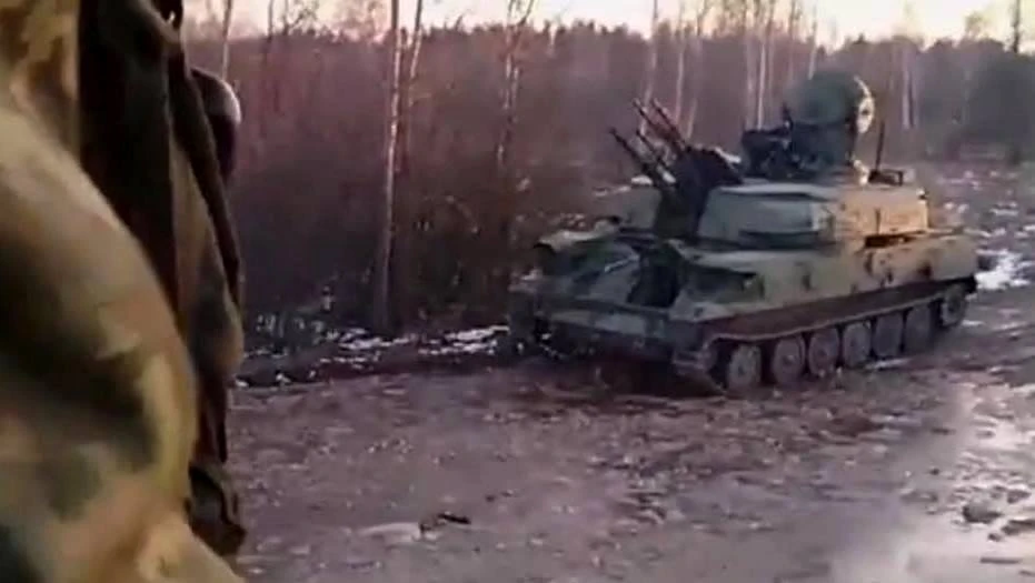 «Шилка» з антеною РЛС у бойовому положенні. Середина квітня 2023 р. Фото: Defence-UA