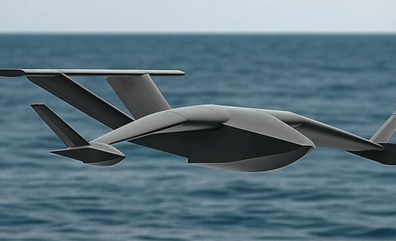 У Туреччині презентовано проєкт дрона-екраноплана TALAY. Візуалізація Solid Aero