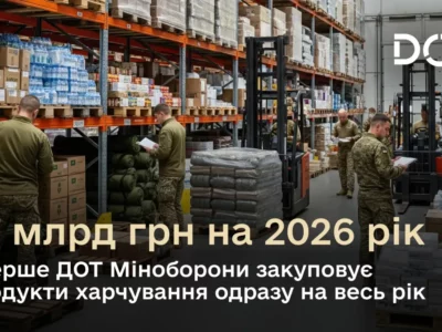 ДОТ Міноборони оголосив закупівлі харчування для ЗСУ на 2026 рік  