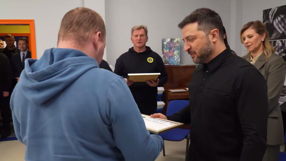 «Обов’язок держави — підтримати»: Володимир Зеленський і Перша леді відвідали Trinity Hub  