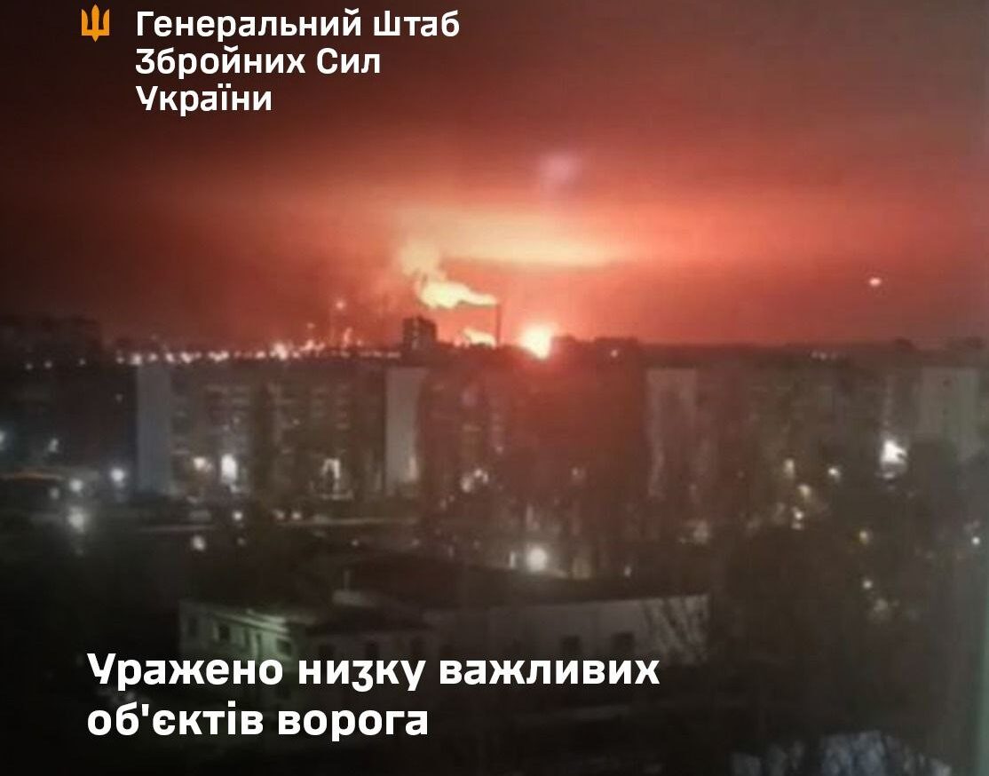 Сили оборони уразили Саратовський НПЗ, нафтотермінал у Феодосії та цілі на Донеччині — Генштаб