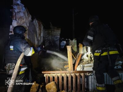 «Шахеди» вдарили по приватному сектору: на Харківщині горів будинок, є постраждалий  