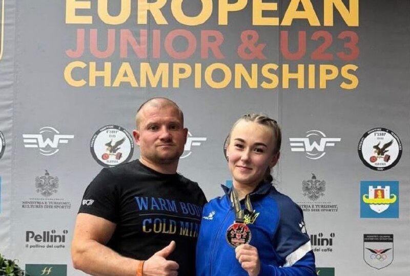 Армійка Олександра Чмух стала бронзовою призеркою чемпіонату Європи з важкої атлетики U23  