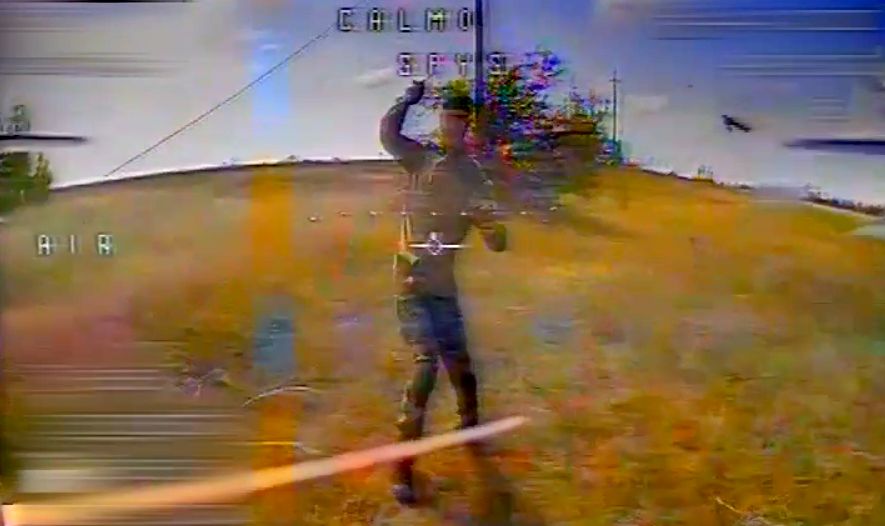 Окупант вступив у кулачний бій з FPV-дроном «Азову»  