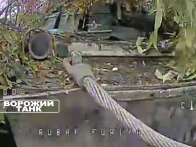 «Спочатку навіть не зрозуміли, що то був танк»: бійці «Гарту» вполювали добре замасковану ворожу техніку  