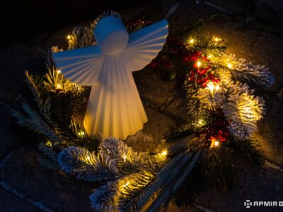 Святвечір для Героїв: янголи осяяли Різдвяними вогнями пам’ять про Захисників у Дніпрі  