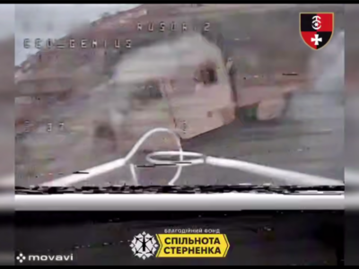 Покинув товариша і втік: росіянин так злякався дрона, що забув про свого пасажира  