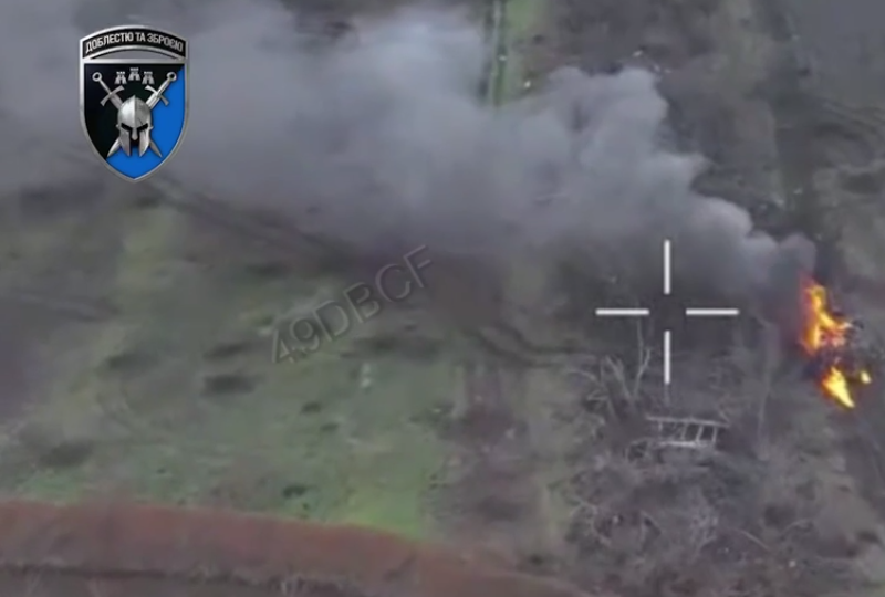 Ворожий танк-монстр не зміг доїхати до наших позицій  