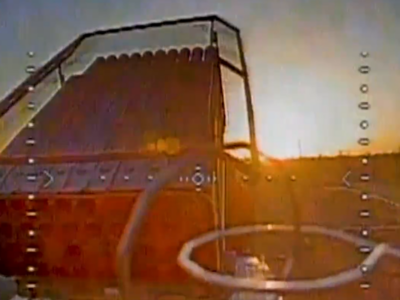 Стріляли по нас, а уразили ми: FPV-дрон атакував російську РСЗВ «Град» у момент залпу  