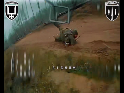 Лягли і просять — на Лиманському напрямку ворожий штурмовик спробував здивувати дрон  