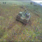 Ворожий робот з кулеметом не доїхав до наших позицій