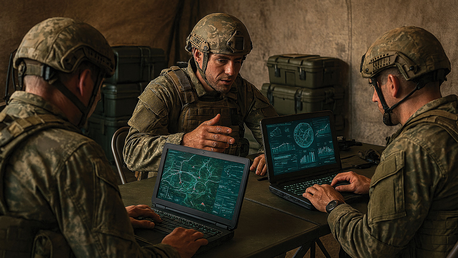 Штучний інтелект все більше інтегрується у військові штаби та оперативні центри. Візуалізація army.mil