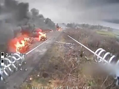 Defense Forces burned a Russian convoy on the Pokrovsk Direction  