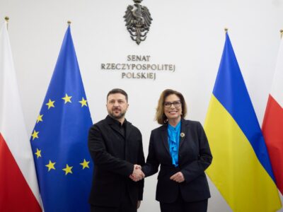 Президент обговорив із маршалкинею Сенату Польщі санкції проти рф та роботу для досягнення миру  