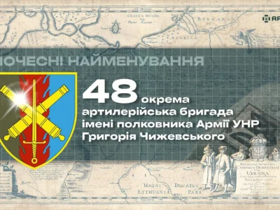 Почесні найменування: 48 окрема артилерійська бригада імені полковника Армії УНР Григорія Чижевського  