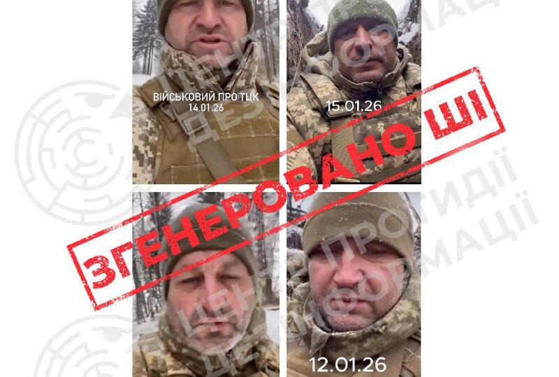 Підривають довіру до мобілізації: фіксується нова хвиля ШІ-відео з нібито «військовими з передової»  