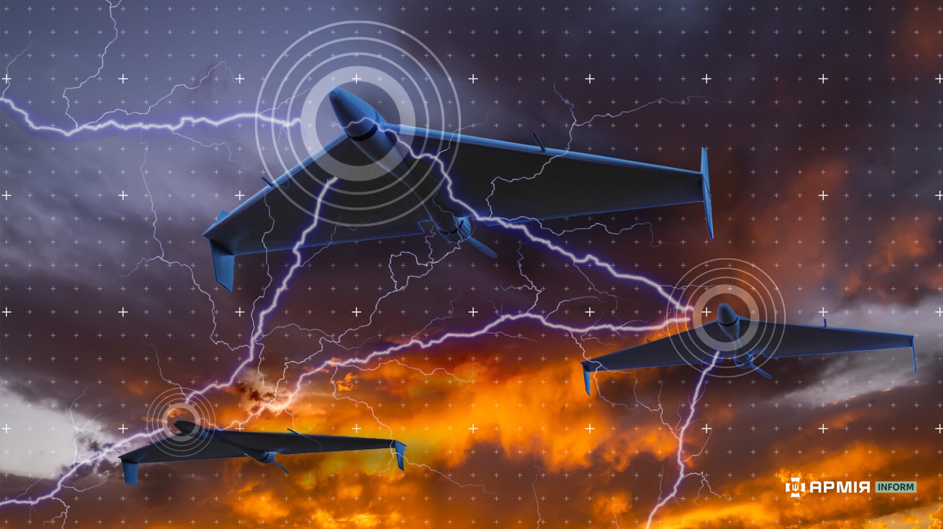 Ворог намагається впроваджувати технології mesh-мереж у «Шахеди». Візуалізація Сергія Поліщука/АрміяInform