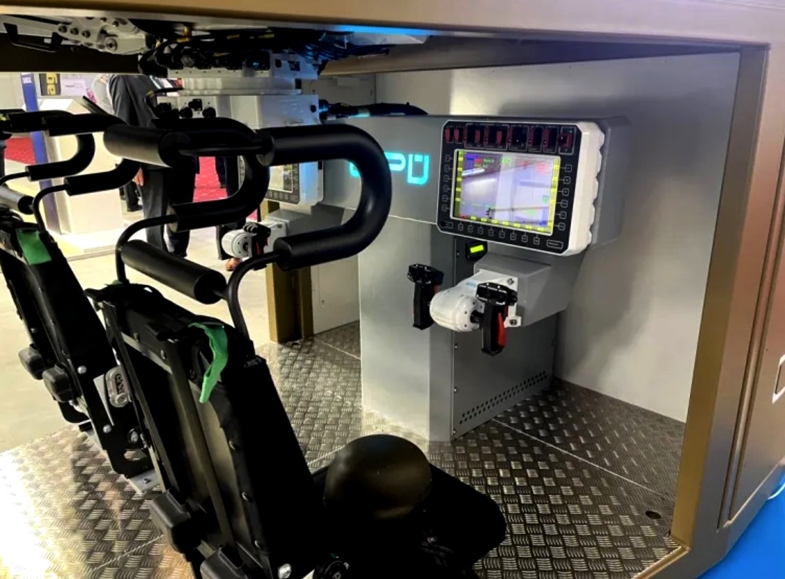 Місце управління баштою Turra 30. Фото: EVPU