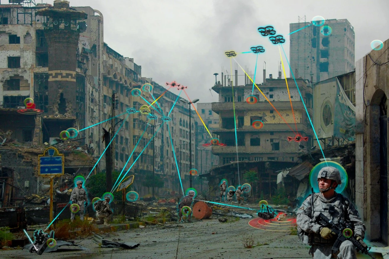 Сенсорні мережі сучасного поля бою. Візуалізація Army Research Laboratory