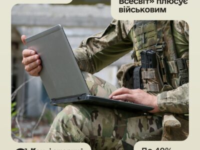 «Знижки до 40% для військових» — до програми «Плюси» в Армія+ долучився «Комп’ютерний Всесвіт»  