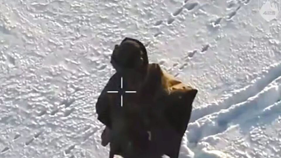 Розгубився серед снігу — ворожий найманець провалив іспит з маскування на Покровському напрямку  