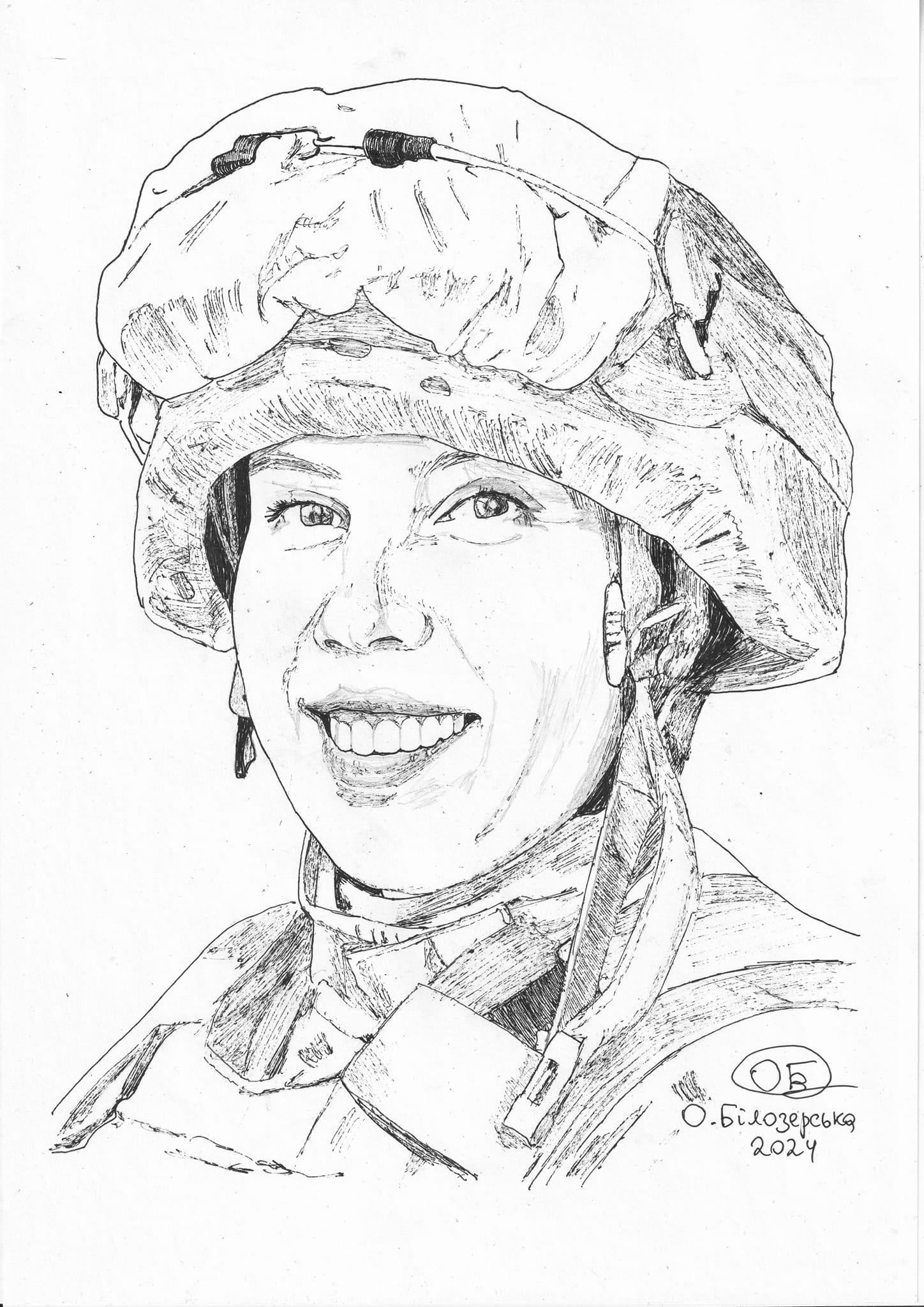 Чорно-білий малюнок Марини Алексюк