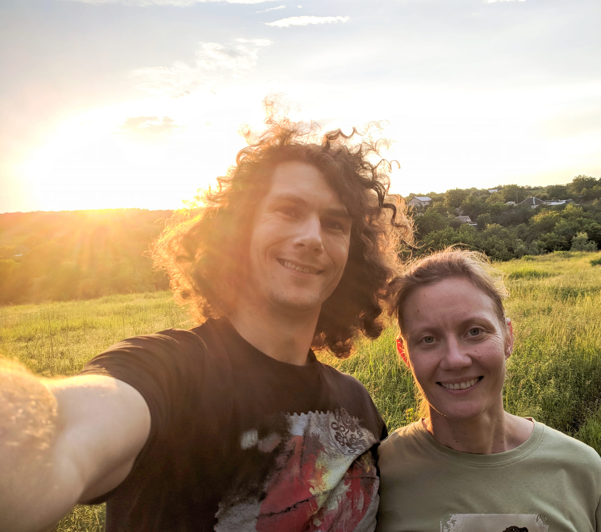 Віталій Киркач-Антоненко з дружиною