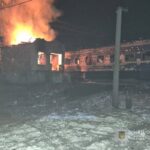 Палає будівля